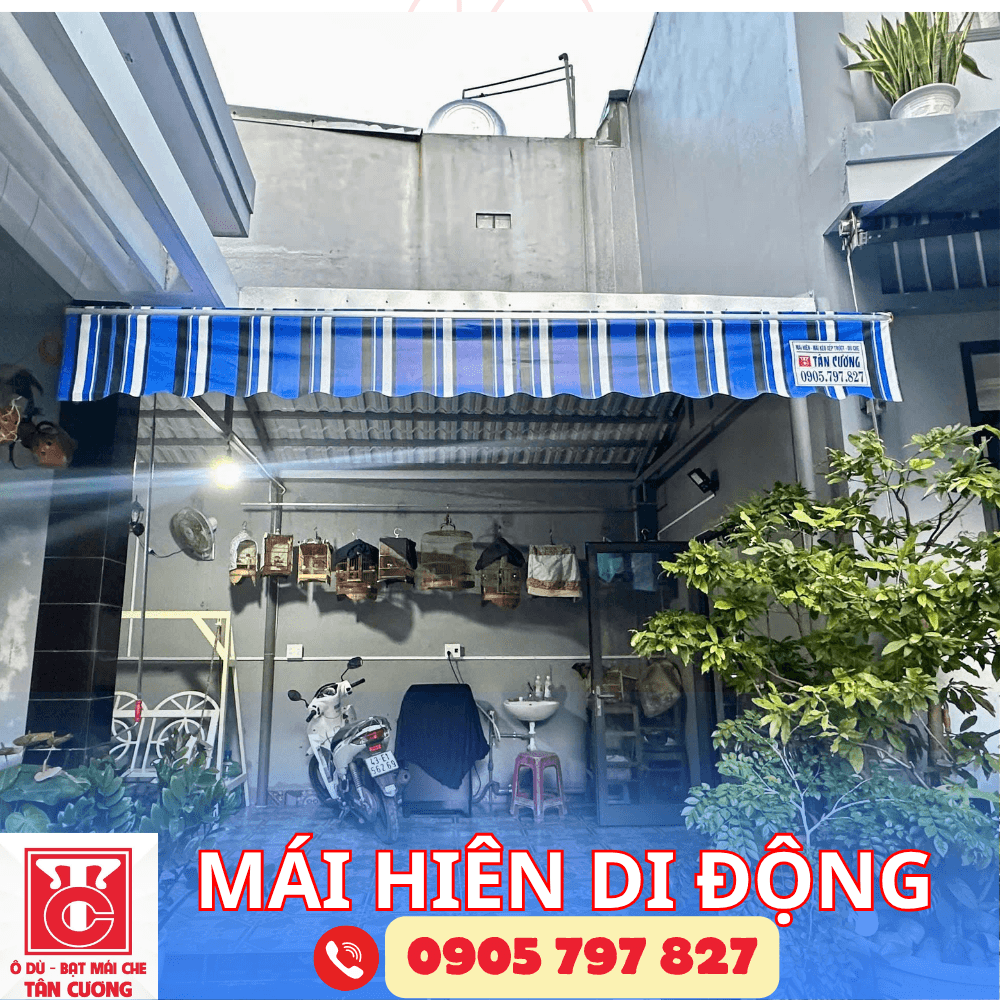 Mái hiên di động tay quay - ảnh 10