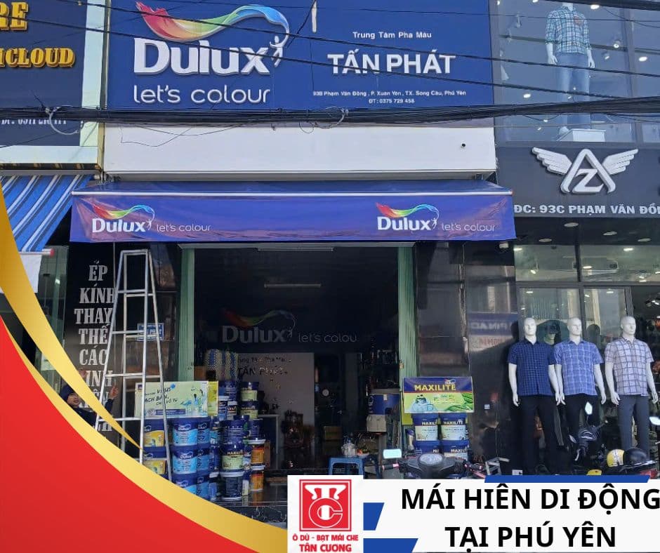 Mái hiên di động tay quay - ảnh 12