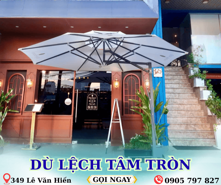 Ô dù lệch tâm tán tròn - ảnh 1