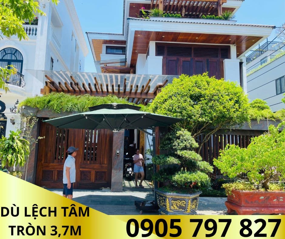 Ô dù lệch tâm tán tròn - ảnh 7